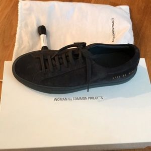 Woman by common projects dark grey suede sneakers